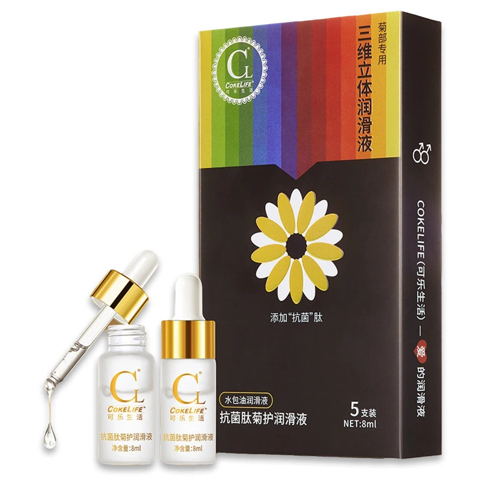 5 Gel, lubricante Anal, sexo sin dolor, lubricación prolongada por mas tiempo a base de agua