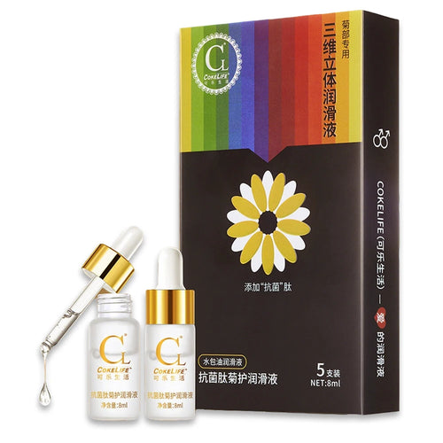 5 Gel, lubricante Anal, sexo sin dolor, lubricación prolongada por mas tiempo a base de agua