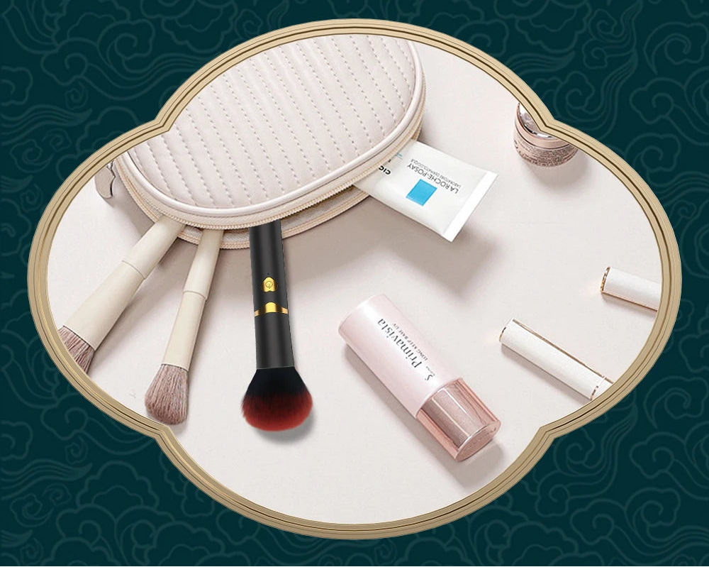 Brocha de maquillaje, vibrador de punto G, potente vibrador, estimulador de orgasmo para pezón y Vagina, carga inalámbrica USB