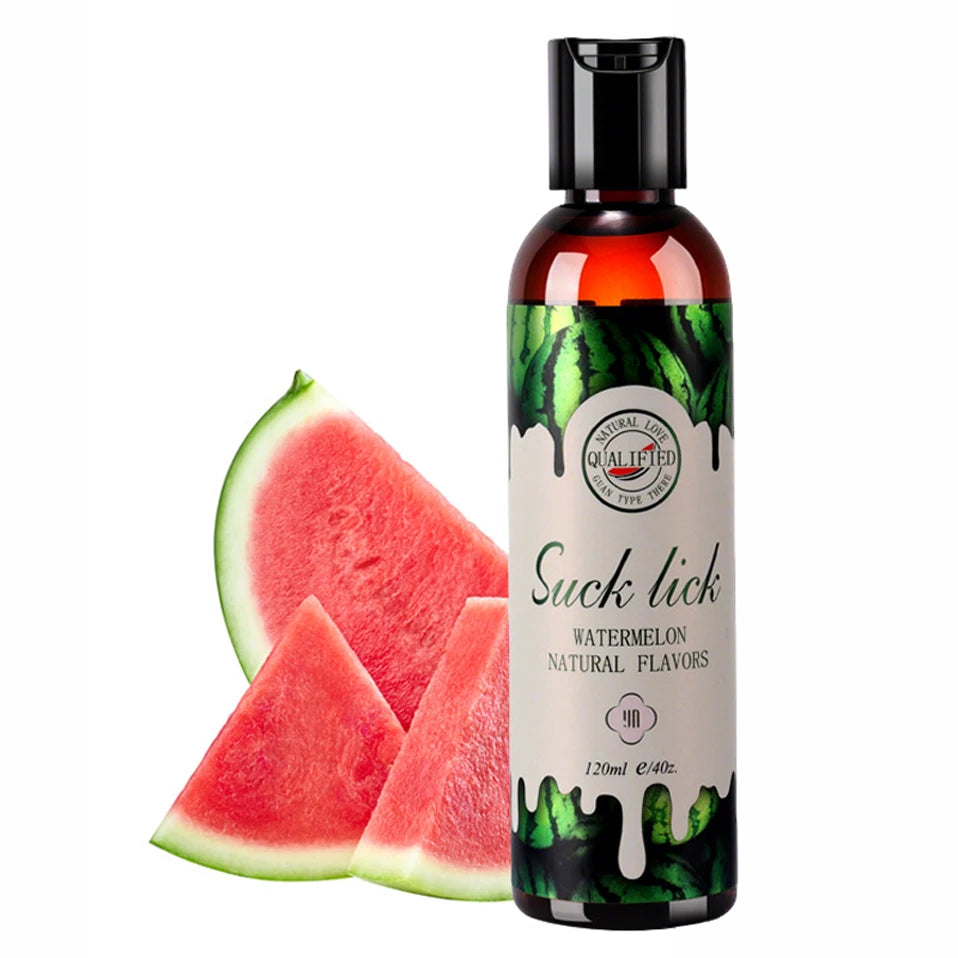 Lubricante sexual comestible, con infusión de 4 sabores naturales