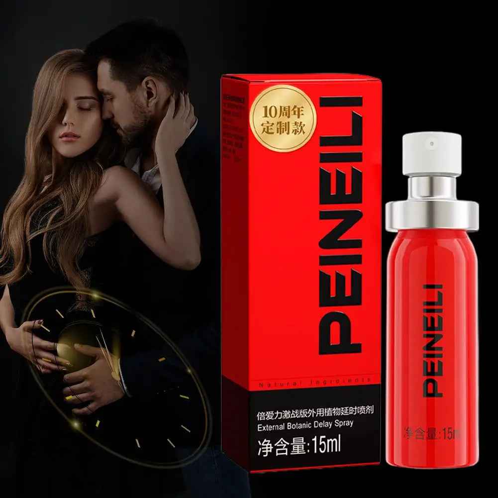 Spray para agrandamiento del pene de larga duración, 60 minutos, uso externo anti eyaculación precoz