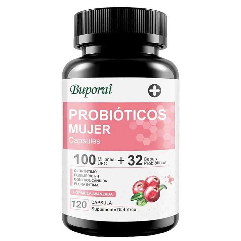 Cápsulas probióticas para mujeres: equilibra el PH Vaginal, apoya la salud digestiva e inmune