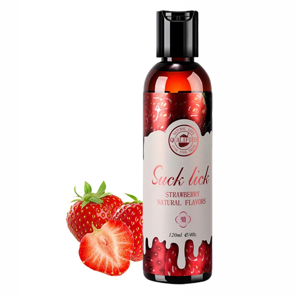 Lubricante sexual comestible, con infusión de 4 sabores naturales