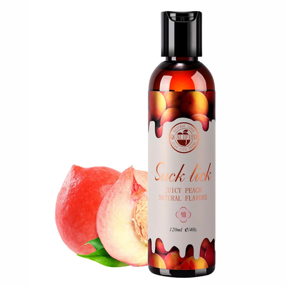 Lubricante sexual comestible, con infusión de 4 sabores naturales