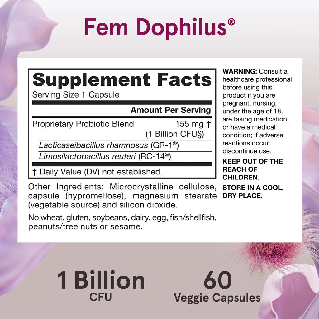 Promueve la salud del trato vaginal y urinario, mantiene el equilibrio de la flora vaginal, mejora la inmunidad, sin gluten