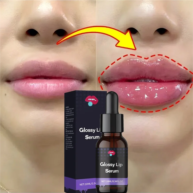 Aceite esencial para dar volumen a los labios instantáneos, nutritivo, hidratante, Sexy, brillo de labios carnosos
