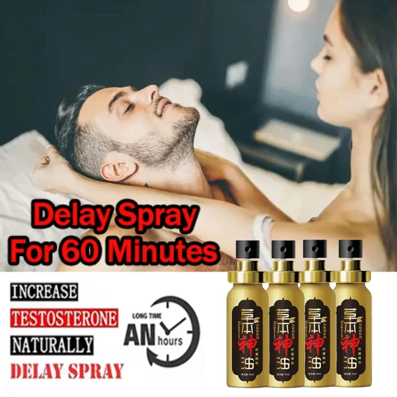 Spray de resistencia para hombres disminuye la eyaculación precoz, fórmula no grasa para la pasión extendida