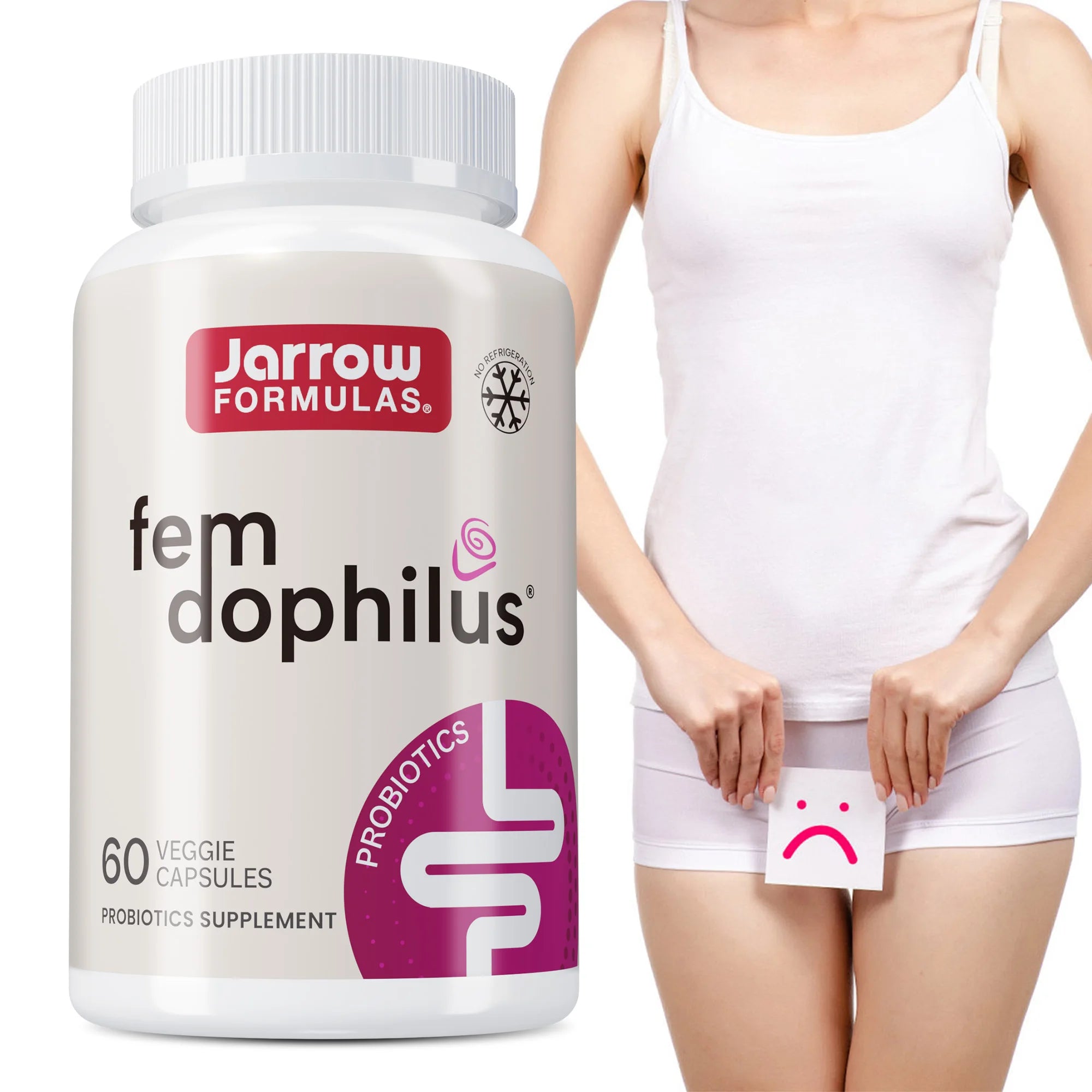 Promueve la salud del trato vaginal y urinario, mantiene el equilibrio de la flora vaginal, mejora la inmunidad, sin gluten