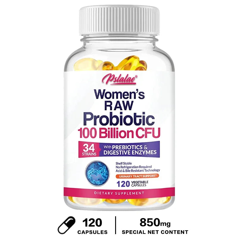 Probióticos orgánicos naturales, enzimas intestinal e inmunológica, 100 mil millones de probioticos.