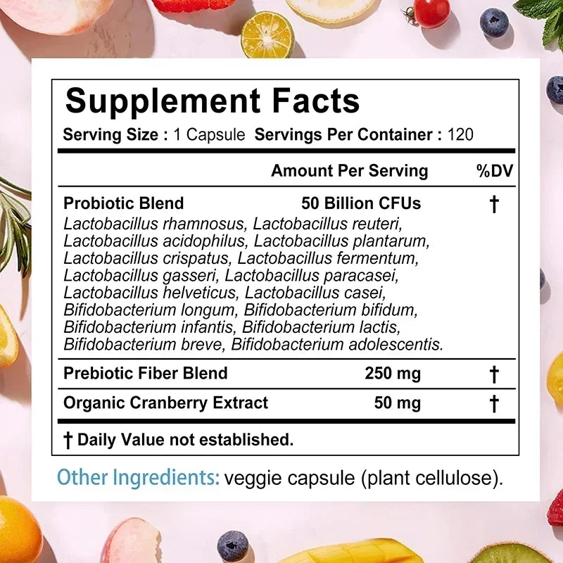 Probiótico femenino: salud viginal y urinaria, alivia el hinchazón, desintoxica, regula el flujo vaginal